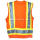 High Visibility Orange Pocketed Surveyors' Safety Vest